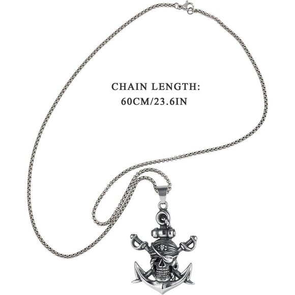 Pirate Costume Accessories Set Cotton Unisex Includes Bandana Sash Jewelry - Picture 3 of 7